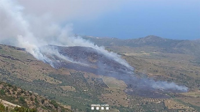 Incêndio em Cadaqués (Girona)
