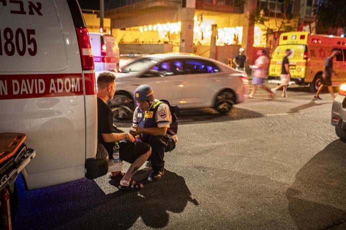 Imagen de archivo de ataque iraní contra Israel 