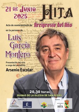Hita (Guadalajara) proclama 'Arcipreste del Año' al poeta Luis García Montero