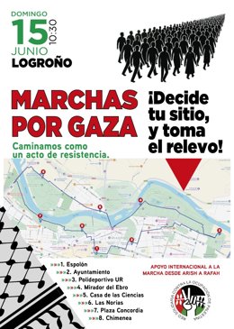 Cartel de la Marcha Global a Gaza
