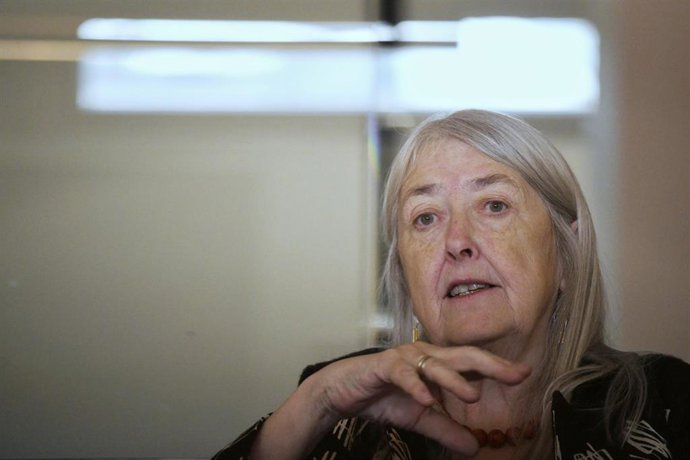 Archivo - La historiadora Mary Beard durante entrevista para Europa Press por su libro 'Emperador de Roma', en la Fundación Juan March, a 10 de noviembre de 2023, en Madrid (España).