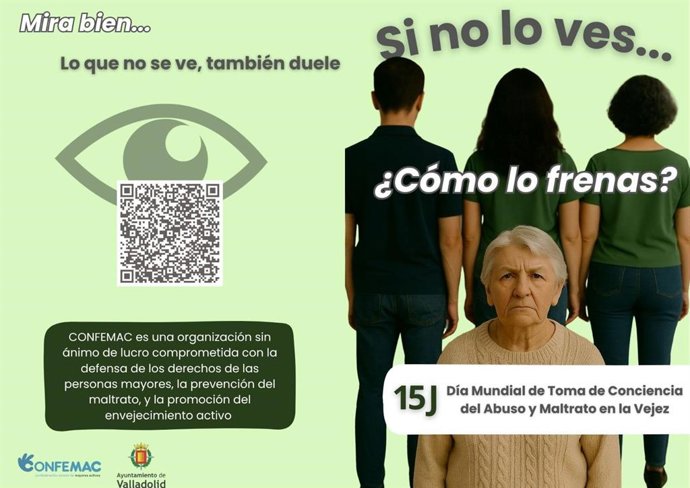 Campaña 'Si no lo ves, no lo frenas', con motivo del Día Mundial de Toma de Conciencia del Abuso y Maltrato en la Vejez