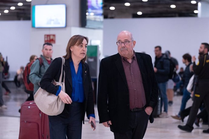 Archivo - La consellera de Territori, Sílvia Paneque, i el secretari de Mobilitat i Infraestructures, Manel Nadal