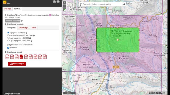 Web donde se pueden descarregar mapas en formato BIM