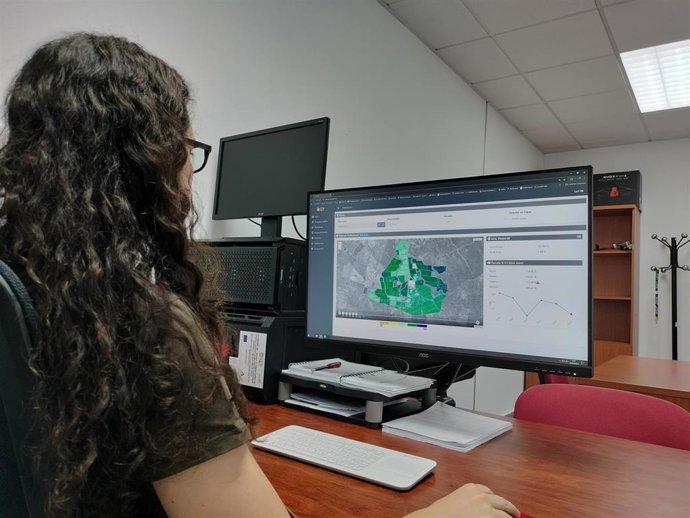 Imagen de la plataforma desarrollada por el Grupo Operativo Hidronut SAT, en el que participa la Universidad de Huelva, para la mejora de la nutricición y riego de los cítricos.