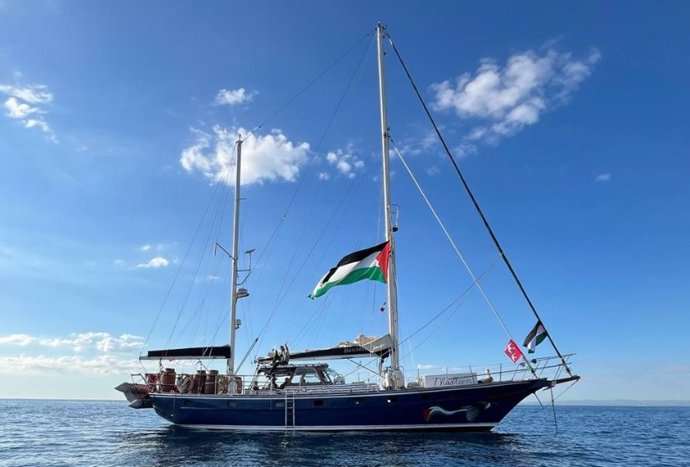 O navio "Madleen" da Freedom Flotilla Coalition