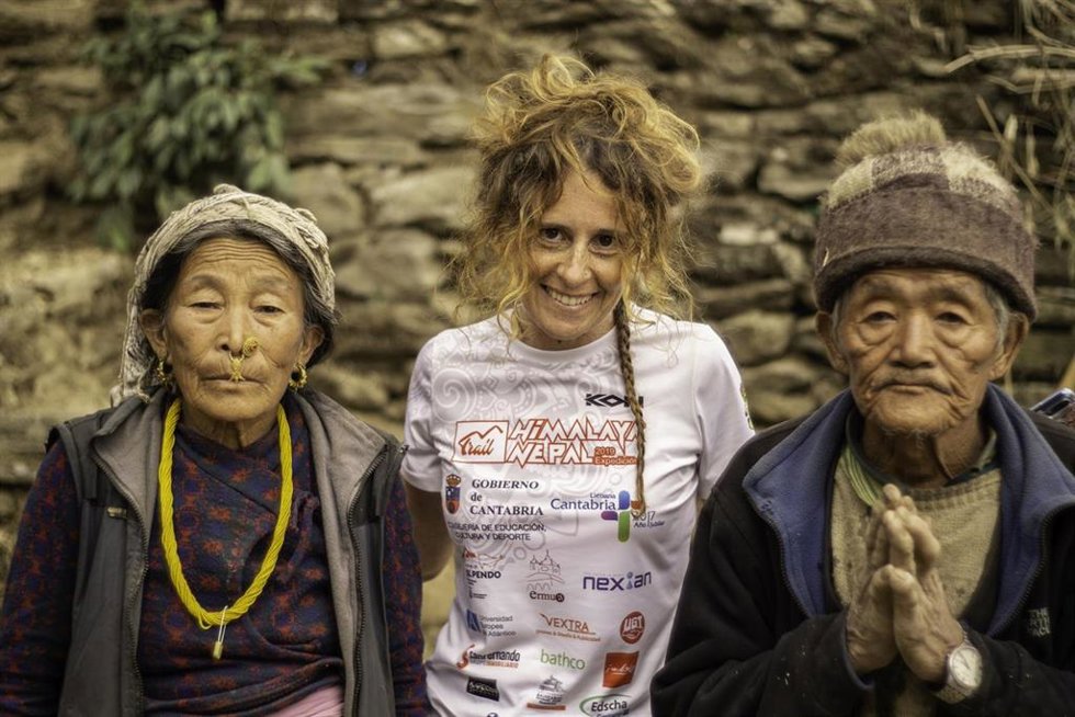 Archivo - La alpinista cántabra Raquel García