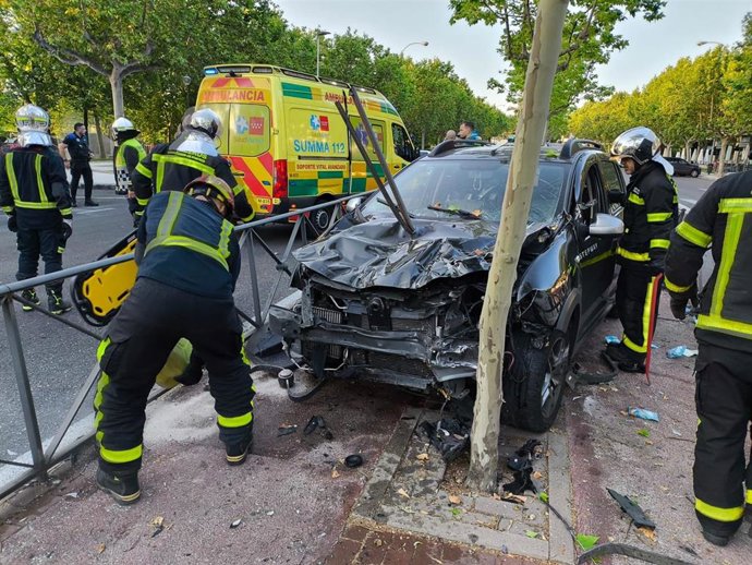 Accidente de tráfico en Majadahonda
