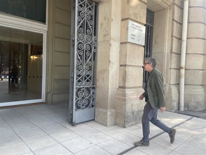 El secretario de Estado Jordi Martí, a la entrada del MNAC