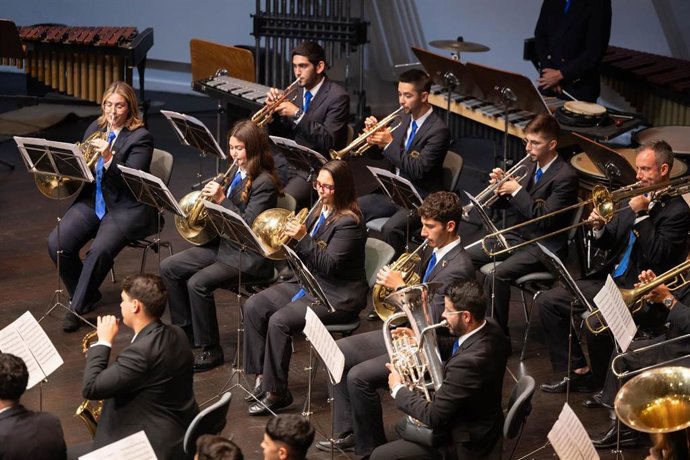 Certamen de bandas de la 'Primavera Musical' celebrado en el Auditorio de Tenerife