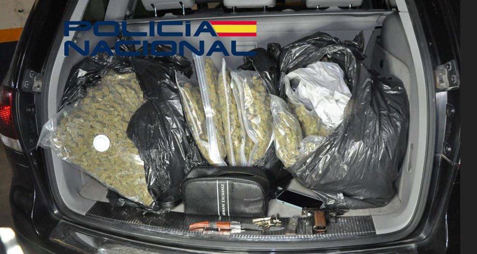 Imagen de los efectos localizados en el vehículo