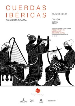 La arpista Claudia Besné abre este viernes en La Mudarra la programación estival de la Fundación Godofredo Garabito