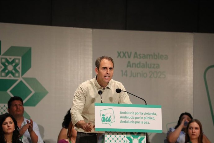 El coordinador general de IU Andalucía, Toni Valero, en una foto de archivo.
