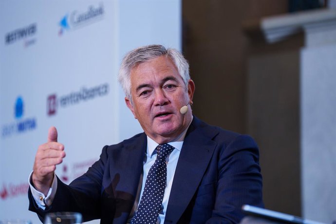 Archivo - El CEO de Abante, Santiago Satrústegui, en el auditorio de la Universidad Camilo José Cela de la sede de Almagro, a 19 de marzo de 2025, en Madrid (España). 