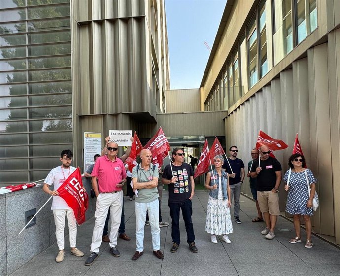 Paro de los funcionarios de Extranjería.