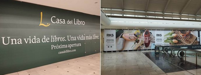 Los locales de Vallsur donde se ubicará la Casa del Libro y la zapatería RKS.