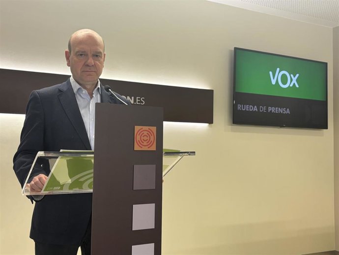 El portavoz adjunto de Vox en las Cortes de Aragón, Santiago Morón.