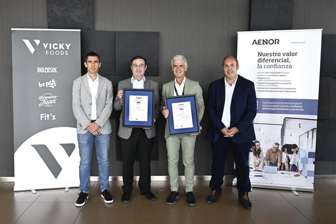 Vicky Foods se ha convertido en la primera empresa española del sector de la alimentación en obtener la certificación en la norma ISO 56001 de Aenor.