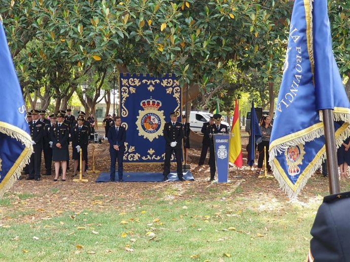 Acto en Sevilla en memoria de los 188 agentes de la Policía Nacional asesinados por el terrorismo entre 1968 y 2015