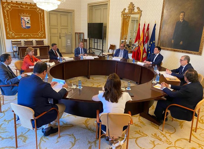 Un momento de la reunión.