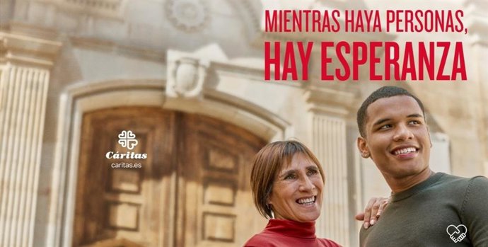 Cartel de la campaña de Cáritas por el Día de la Caridad 2025.