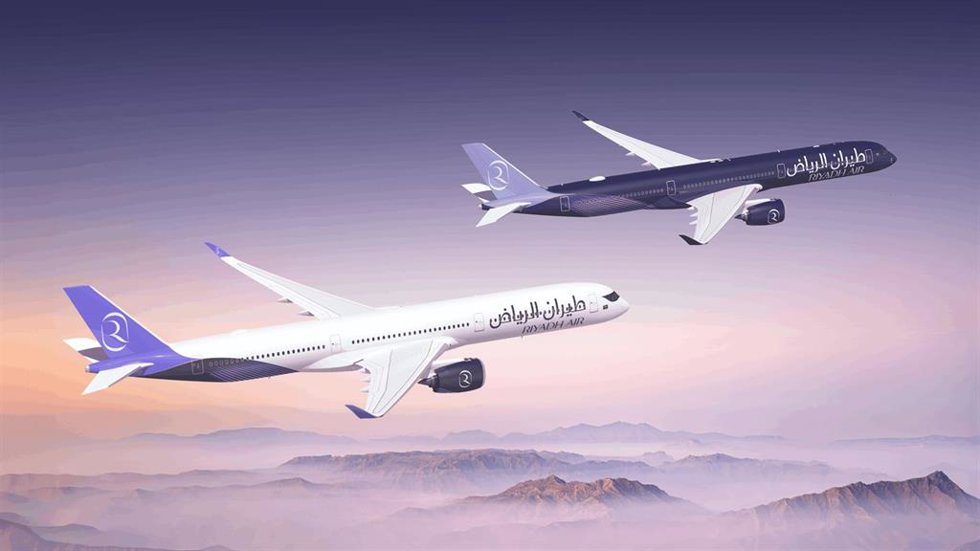 Aviones A350-1000 de Riyahd Air.