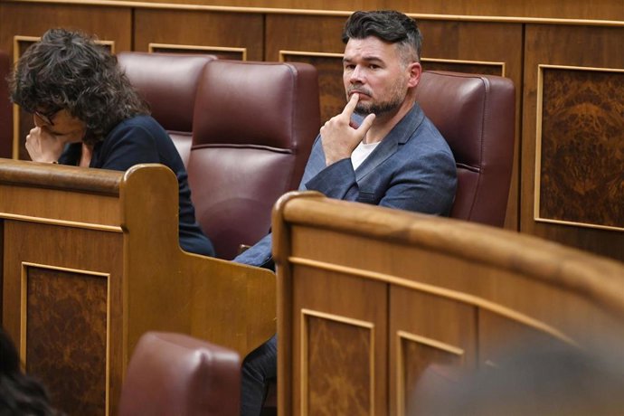 El portavoz de ERC en el Congreso, Gabriel Rufián.