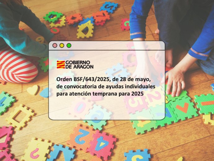 El BOA ha publicado la convocatoria de ayudas individuales relacionadas con la atención temprana