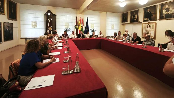 Reunión en el Ayuntamiento con el grupo motor de Logroño, ciudad amigable con las personas mayores