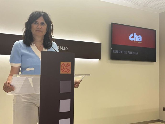 La diputada de CHA Isabel Lasobras.