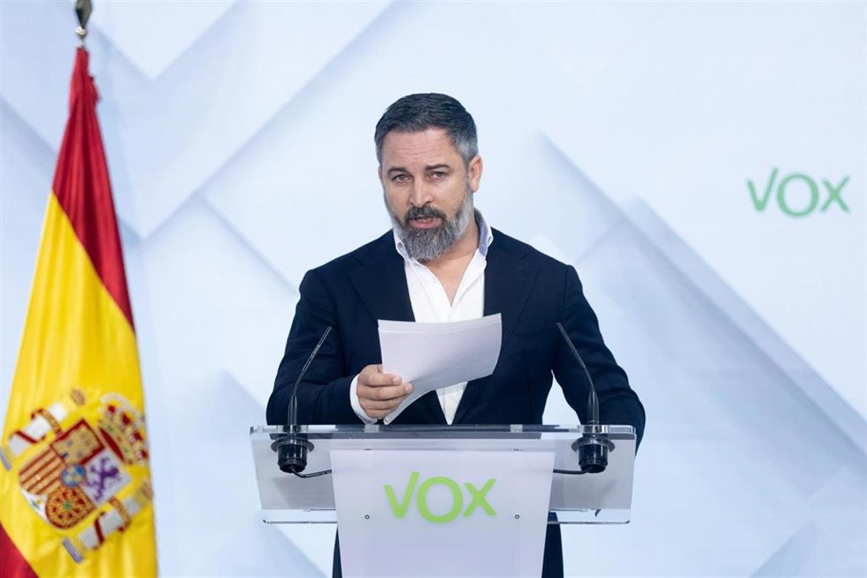 Archivo - El líder de Vox, Santiago Abascal.