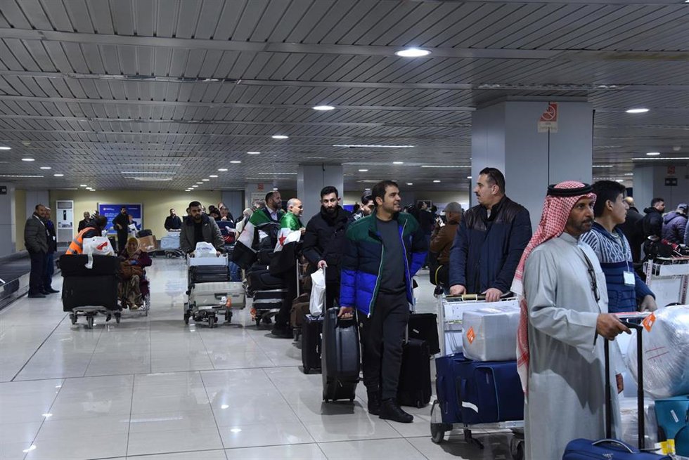 Archivo - Pasajeros en el aeropuerto de Damasco, Siria