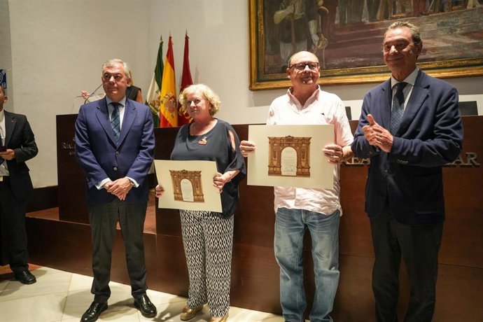 Imagen de un momento del acto de homenaje a los empleados municipales jubilados en 2023
