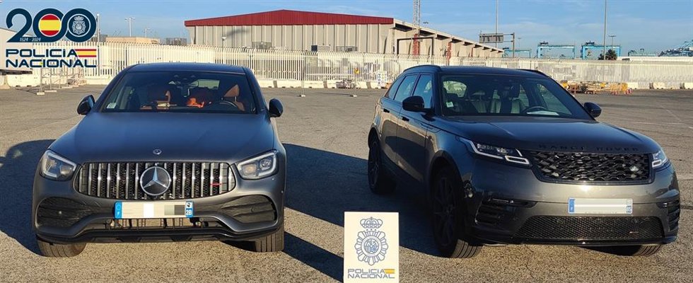 Vehículos recuperados en el puerto de Algeciras