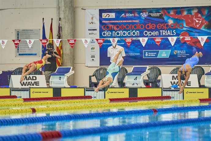 Campeonato de España de natación en las Piscines Municipals de Son Hugo, en Palma