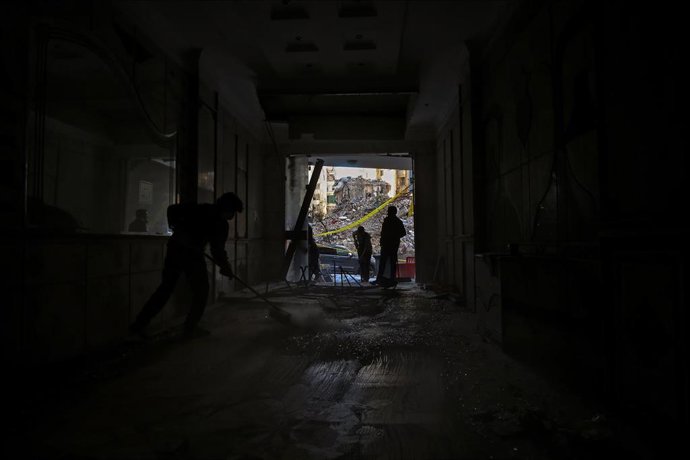 Archivo - Imagen de archivo de escombros por ataques israelíes en Líbano