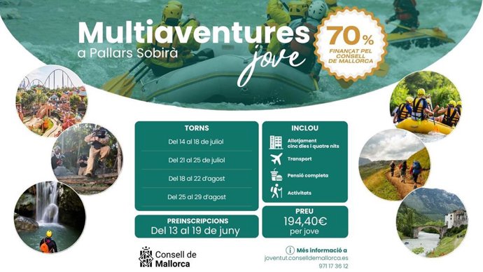 Programa 'Multiaventures Jove' del Consell de Mallorca.