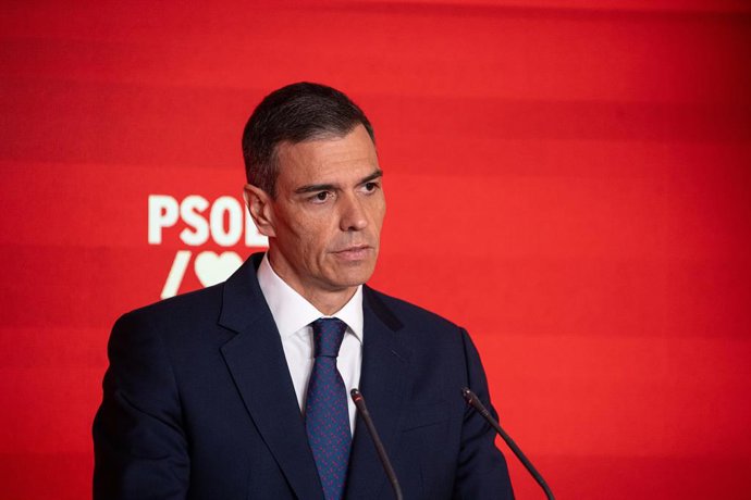 El president del Govern central i secretari general del PSOE, Pedro Sánchez