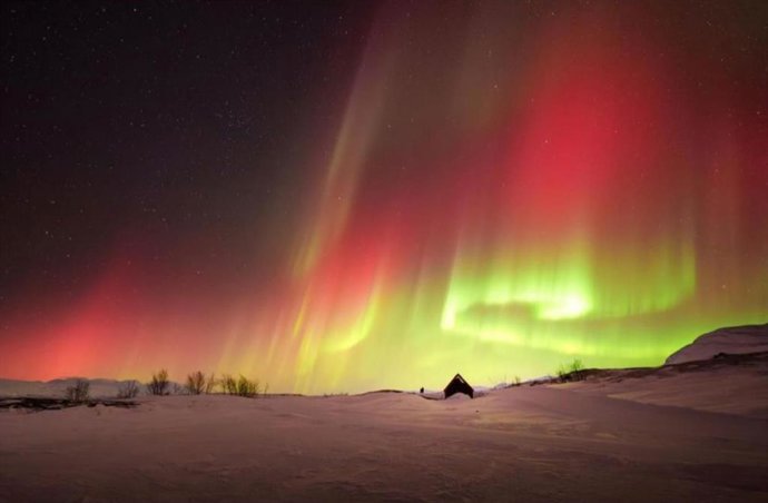 Rojo visible a simple vista