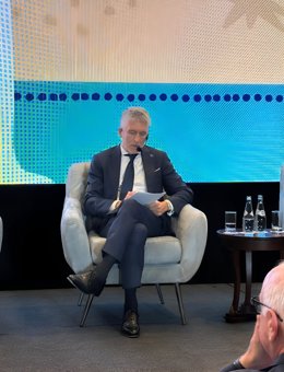 El ministro del Interior, Fernando Grande-Marlaska, durante su intervención en Perú del programa PACCTO 2.0