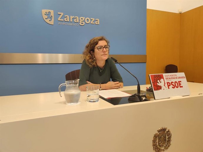 Archivo - La concejala del PSOE en el Ayuntamiento de Zaragoza Marta Aparicio.