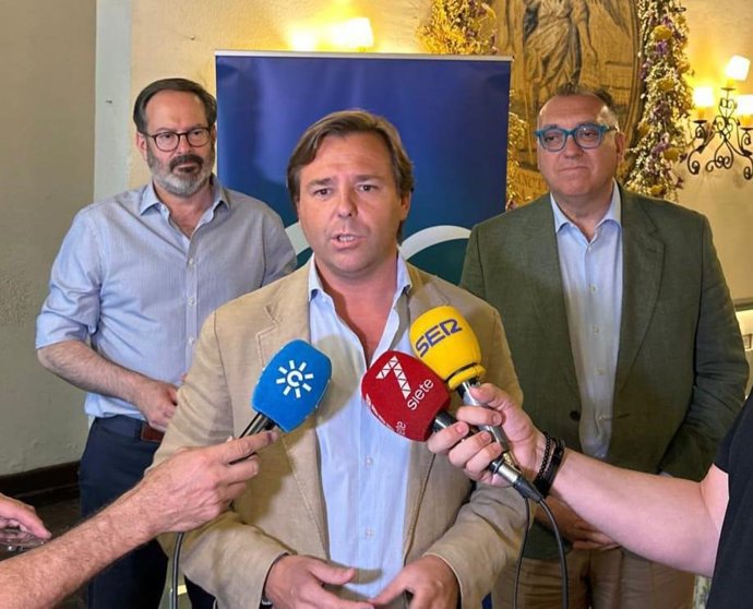 El secretario general del PP de Andalucía, Antonio Repullo, en el Foro Turismo y Futuro organizado por el PP de Córdoba.