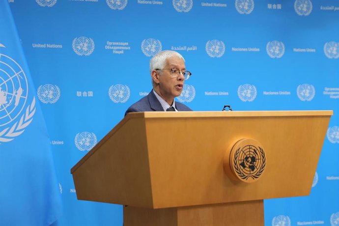El portavoz adjunto de la Secretaría General de la ONU, Farhan Haq
