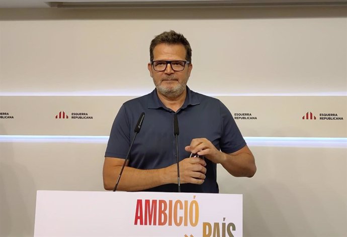 El portaveu adjunt i sotssecretari de Comunicació d'ERC, Isaac Albert, en una imatge d'arxiu