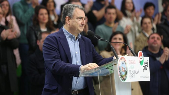 O presidente do EBB do PNV, Aitor Esteban
