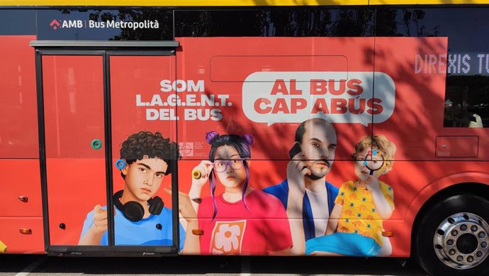 El AMB lanza una campaña para visibilizar y ayudar a combatir la violencia de género en el bus metropolitano.