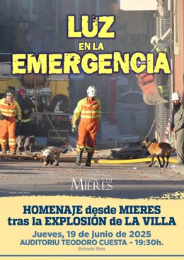 Cartel del homenaje.