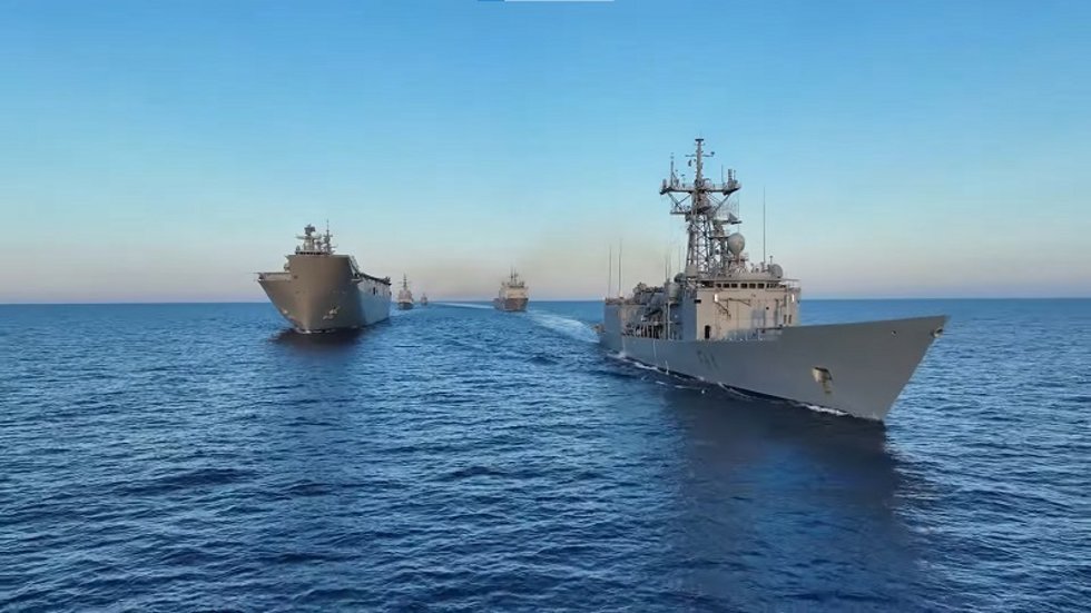 Archivo - Buques de la Armada que participan en el grupo Dédalo-25 de la OTAN