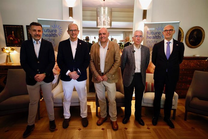 Apresentação do relatório 'Future Health Index 2025'.