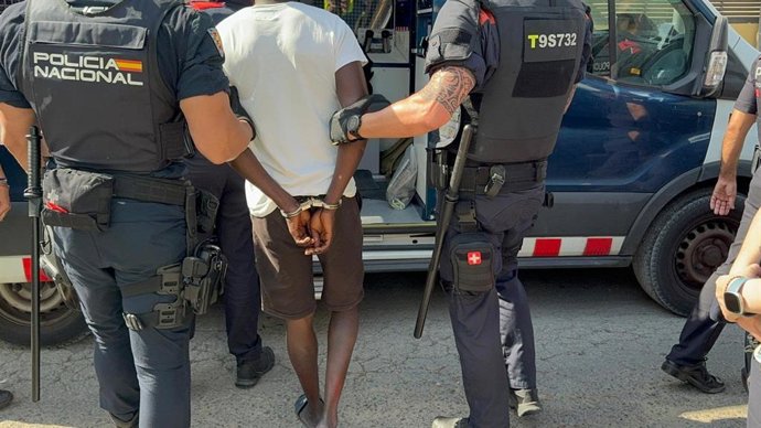 Imatge de l'operatiu policial